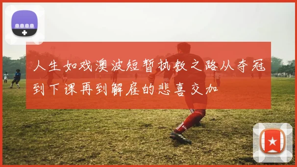 人生如戏澳波短暂执教之路从夺冠到下课再到解雇的悲喜交加